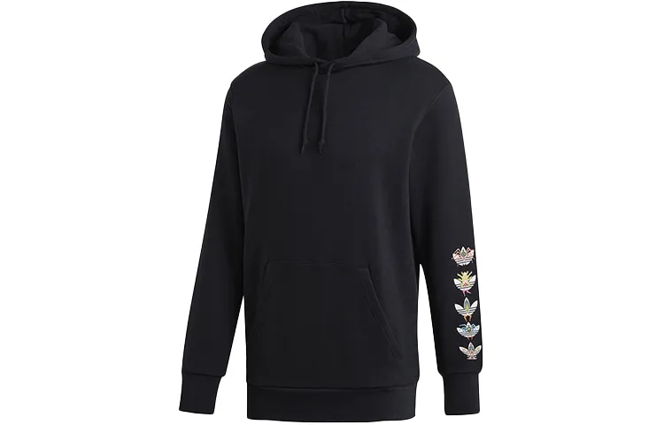 Adidas Originals Sweatshirts Men's Black Hooded Moderate Regular