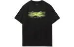 Li Ning Sports Fashion Collection T Shirts Unisex Black Green Crew Neck Moderate Straight Fit