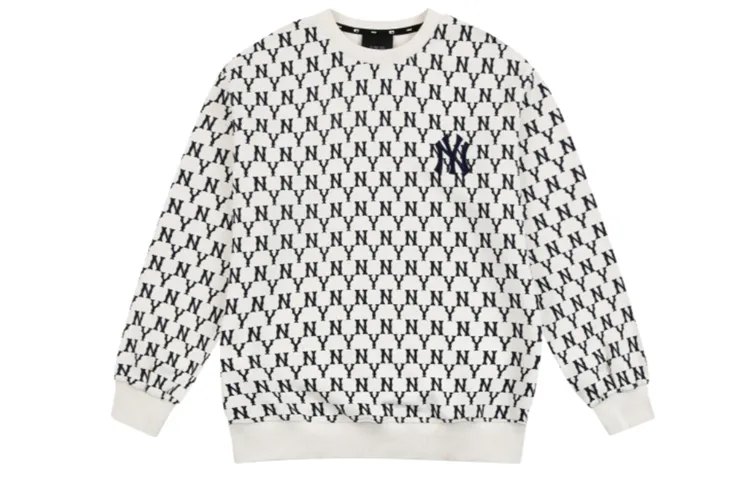 MLB Sweatshirts Unisex White Crew Neck Moderate