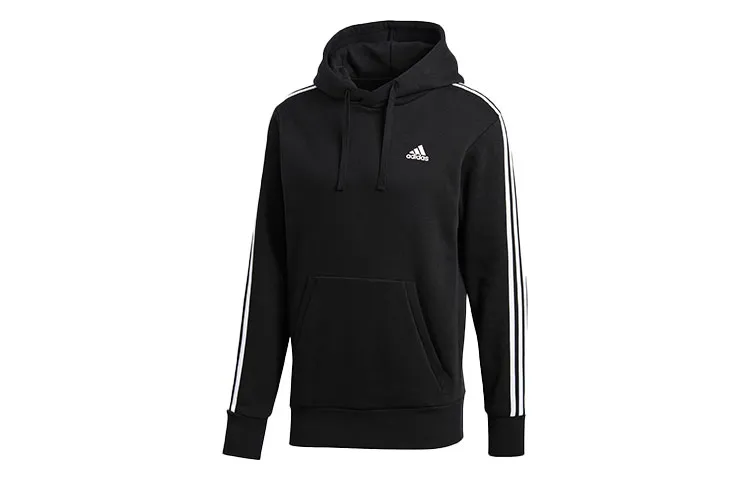 Adidas Sweatshirts Men's Black Hooded Moderate Regular