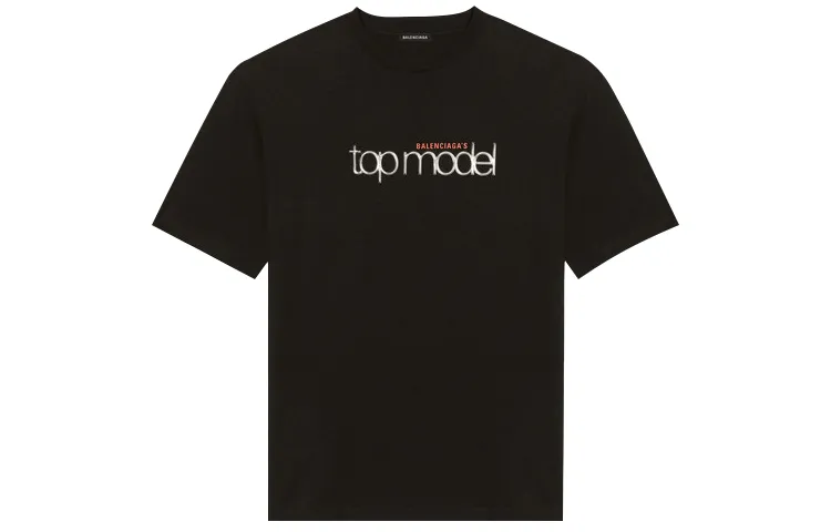 Balenciaga T Shirt Regular Fit Men's Black