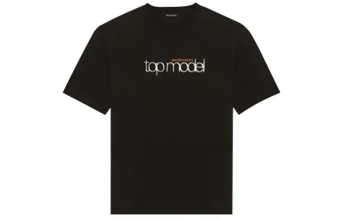 Balenciaga T Shirt Regular Fit Men's Black