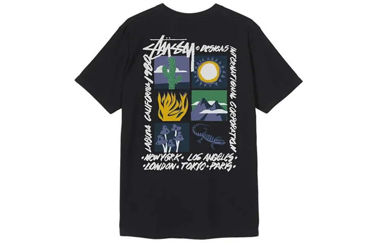 Stussy T Shirts Unisex Crew Neck Moderate Straight Fit