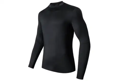 ANTA Variety Training Collection T Shirts Men's Black Stand Collar Moderate Straight Fit