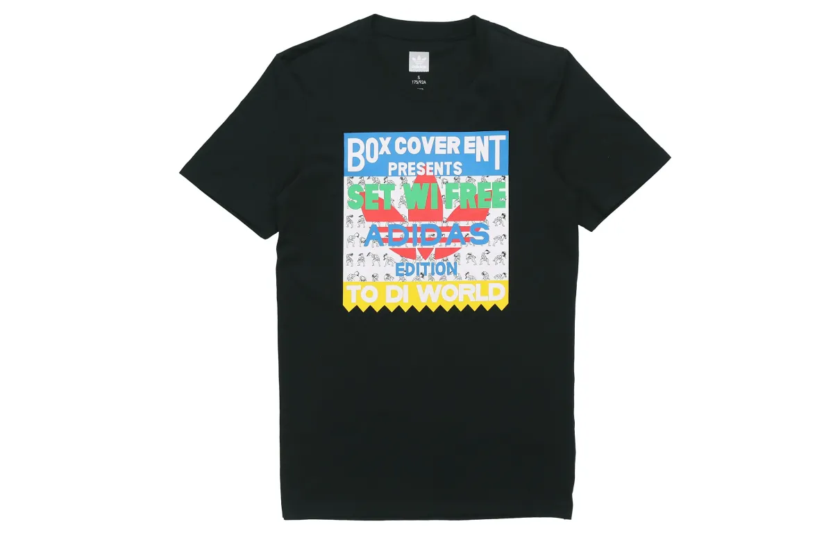 Adidas Originals Set in Sleeve T Shirt Men's Black