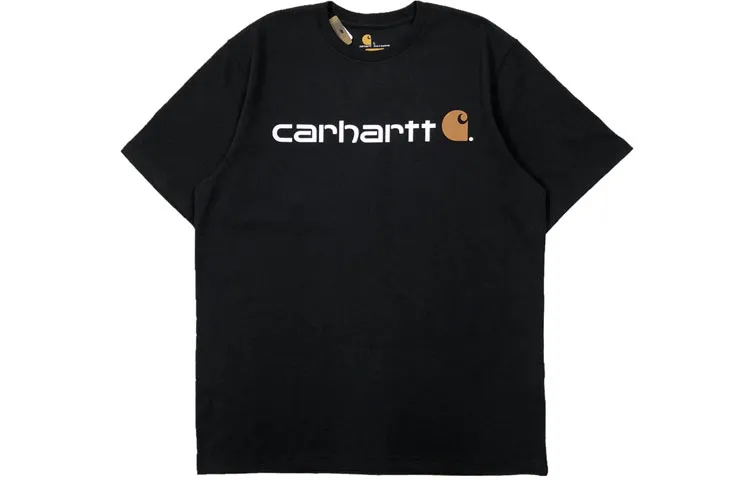 Carhartt K195 LOOSE FIT HEAVYWEIGHT SHORT SLEEVE LOGO GRAPHIC T Shirt Unisex Black