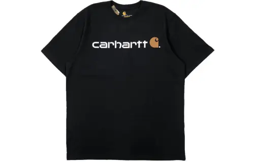 Carhartt K195 LOOSE FIT HEAVYWEIGHT SHORT SLEEVE LOGO GRAPHIC T Shirt Unisex Black