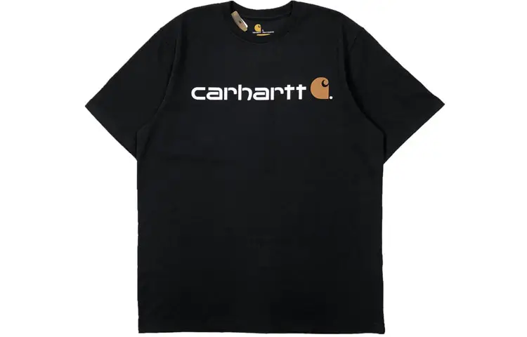 Carhartt K195 LOOSE FIT HEAVYWEIGHT SHORT SLEEVE LOGO GRAPHIC T Shirt Unisex Black