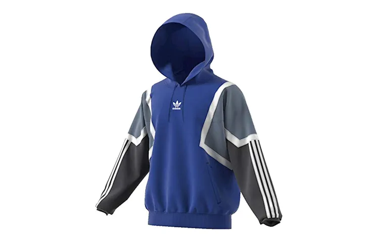 Adidas Originals Sweatshirts Men's Blue Hooded Moderate Other