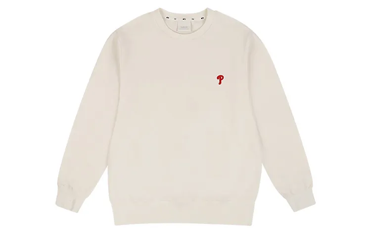 MLB Sweatshirts Unisex White Crew Neck Moderate