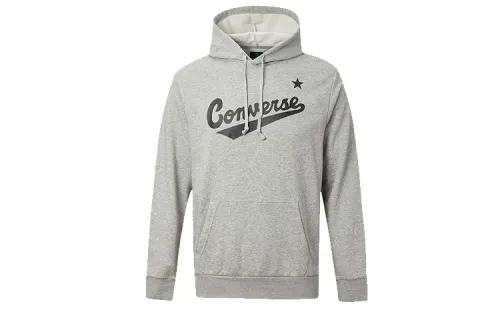 Converse Sweatshirts Men's Gray Hooded Moderate Regular