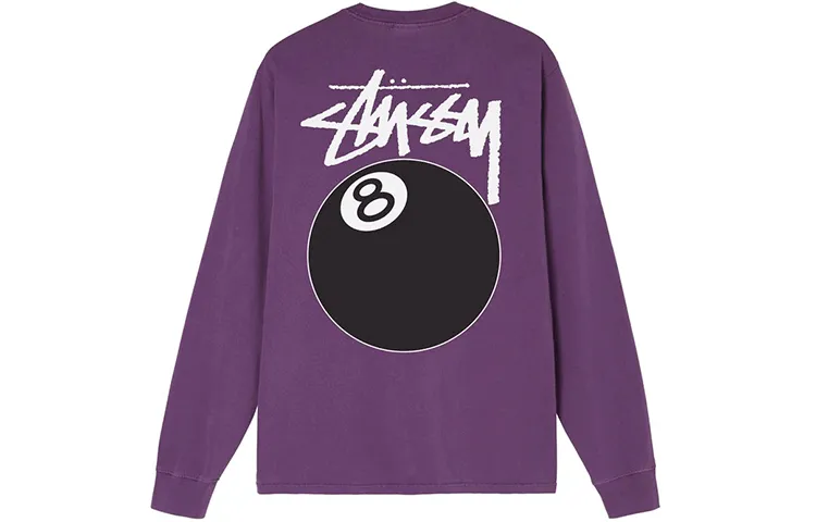 Stussy 8 Ball Pigment Dyed Long Sleeve Tee