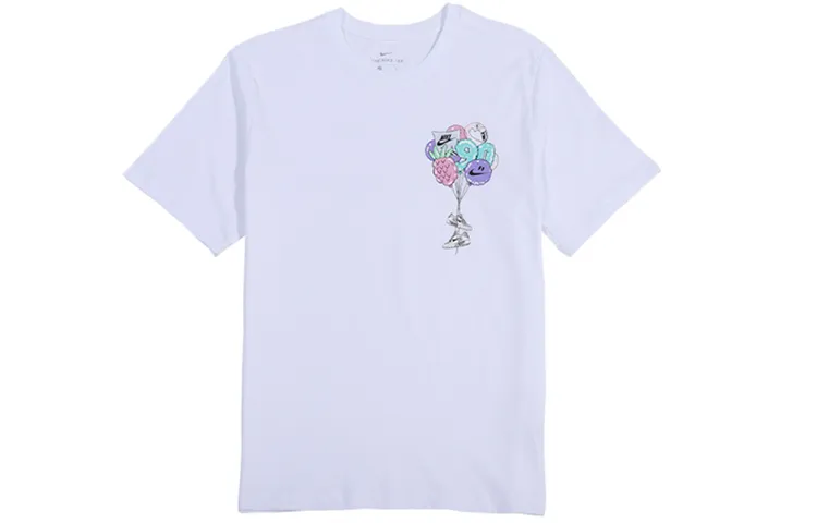 Nike T-Shirts Men's Crew Neck Moderate Straight Fit