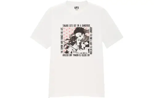 UNIQLO T Shirts Unisex White Crew Neck Moderate