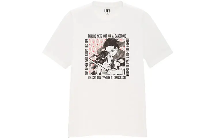 UNIQLO T Shirts Unisex White Crew Neck Moderate