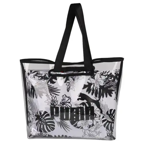 PUMA PVC Combo Bag, Basket Bag, Tote Bag, Shopping Bag, Shoulder Bag, Handbag Regular Unisex Black