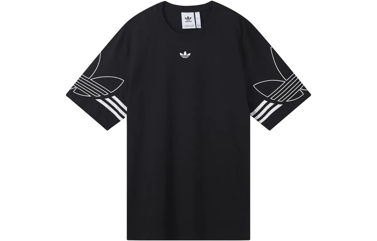 Adidas Originals T-Shirts Men's Crew Neck Moderate Straight Fit