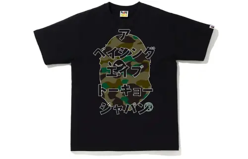 Bape 1st Camo Japanese Letters Tee
