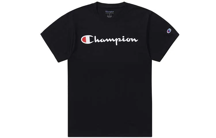 Champion T Shirt US Version Unisex Black