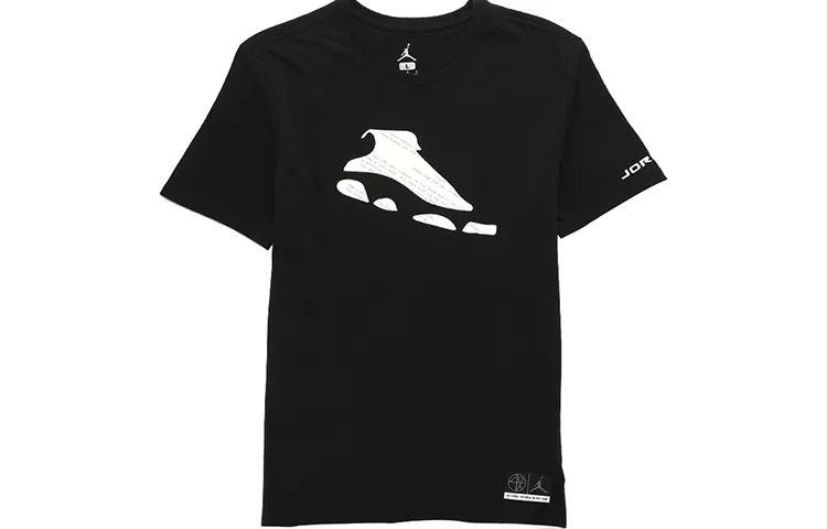 Jordan Air T-Shirts Men's Crew Neck Moderate Straight Fit