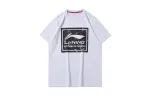 Li Ning T Shirts Men's Standard White Crew Neck Moderate Straight Fit