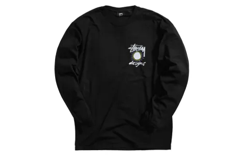 Stussy T Shirts Men's Crew Neck Moderate Straight Fit