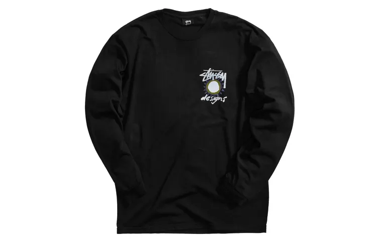 Stussy T Shirts Men's Crew Neck Moderate Straight Fit