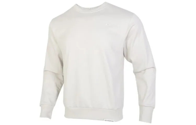 Nike Sweatshirts Men's Light Bone Crew Neck Moderate Regular