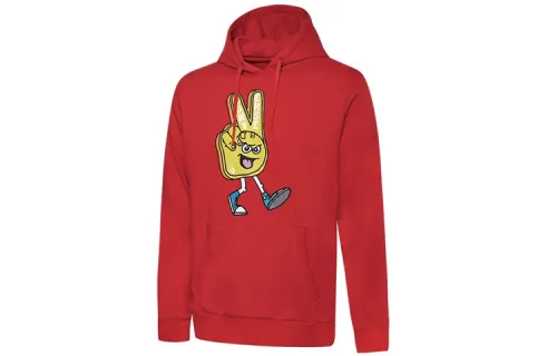 Converse Sweatshirts Men's Red Hooded Moderate Regular