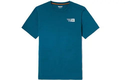 Timberland T Shirts Men's Lyon Blue Crew Neck Moderate Straight Fit