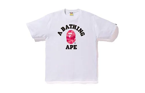A BATHING APE Head Series T Shirts Unisex Crew Neck Moderate Straight Fit