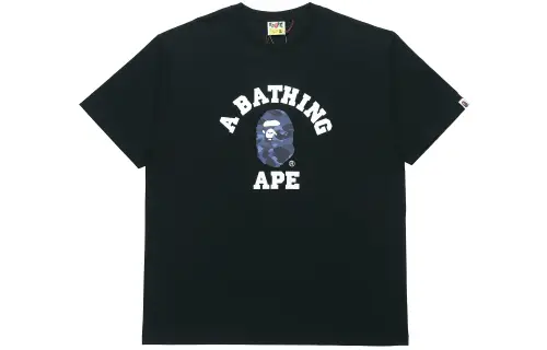 A BATHING APE Color Camo College Tee