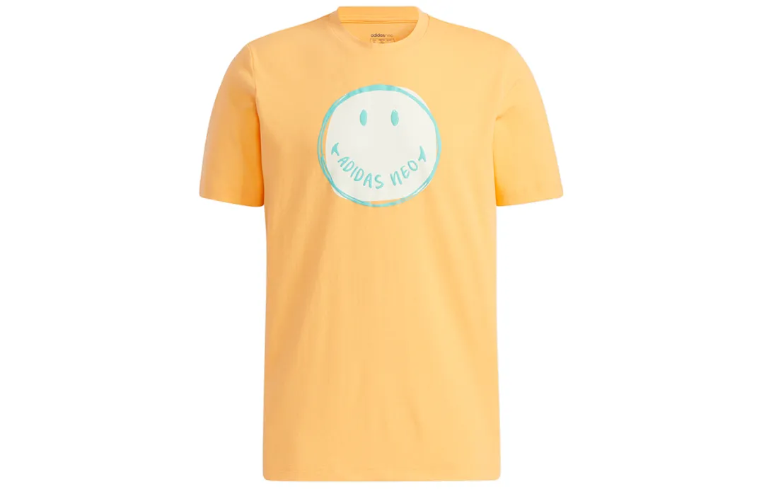 Adidas Neo T Shirt Men's Orange Yellow
