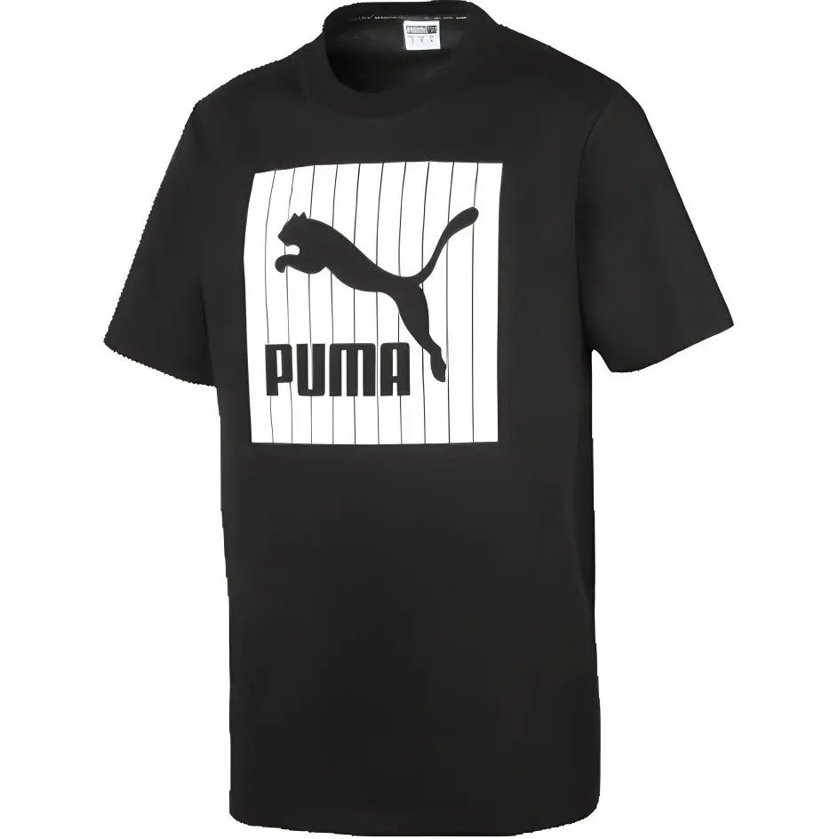 PUMA T-Shirts Men's Crew Neck Moderate Straight Fit