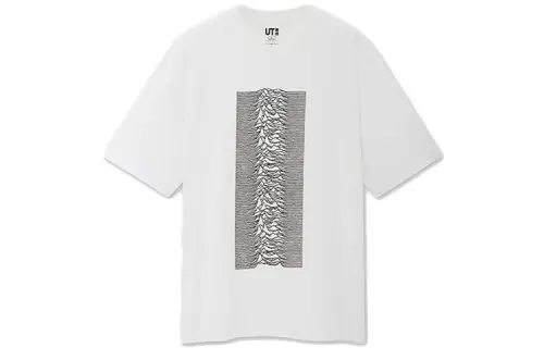 UNIQLO T Shirts Unisex White Crew Neck Moderate Straight Fit