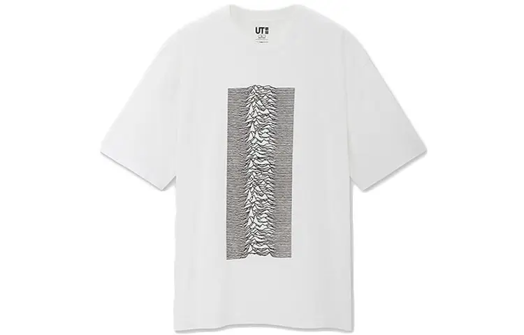 UNIQLO T Shirts Unisex White Crew Neck Moderate Straight Fit