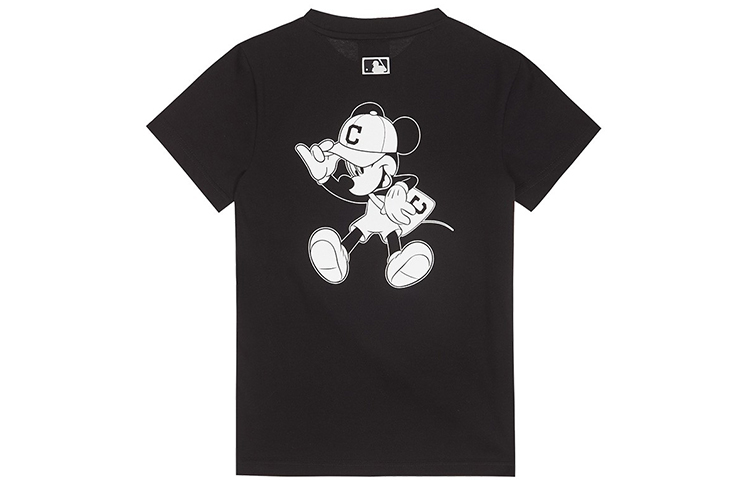 MLB Disney, black T-shirt for men and women