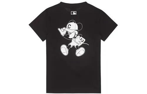 MLB Disney, black T-shirt for men and women