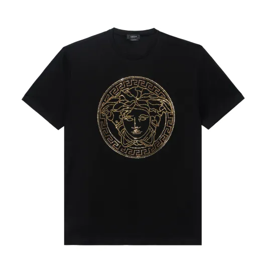 VERSACE T Shirts Men's Crew Neck Moderate Straight Fit