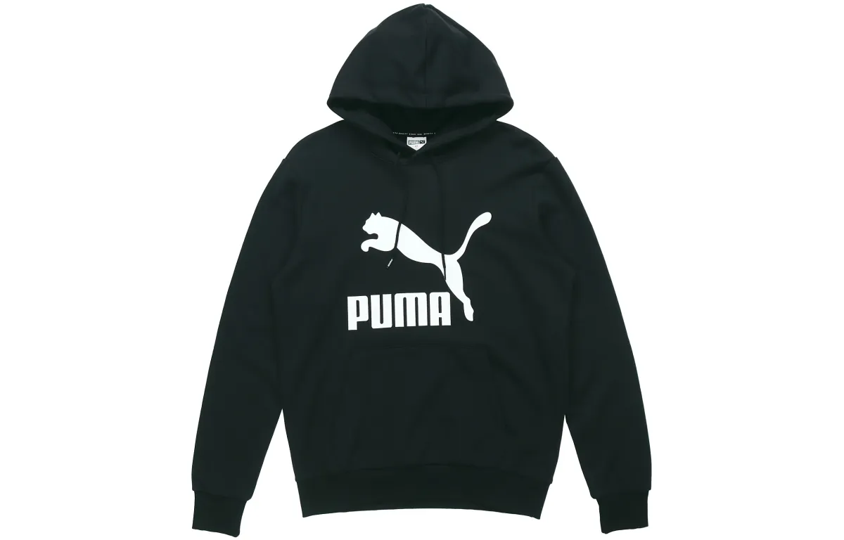 PUMA ESSENTIALS Sweatshirts Men's Black Hooded Moderate Regular