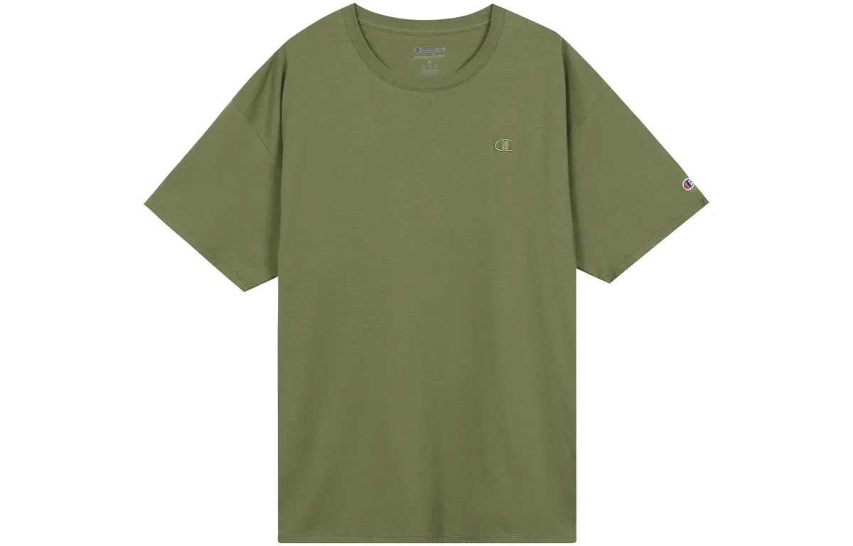 Champion T Shirt US Version Unisex Army Green