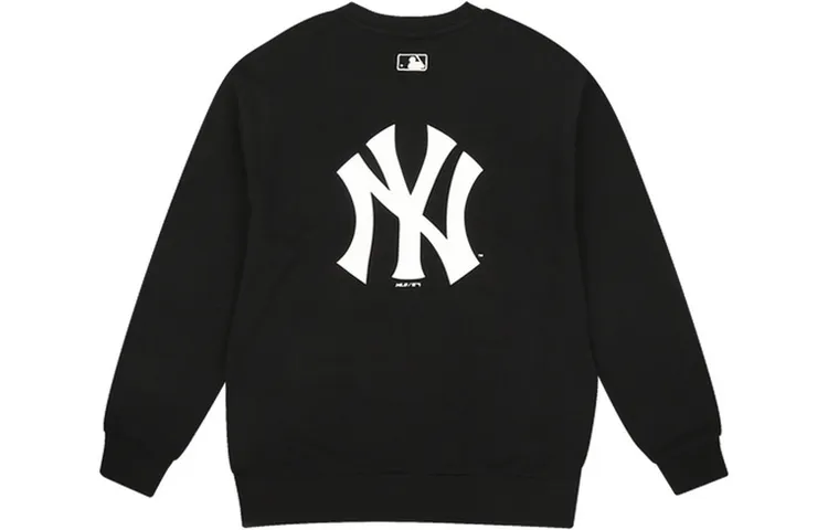 MLB Sweatshirts Unisex Black Crew Neck Moderate Regular