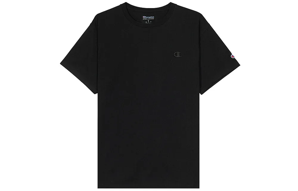 Champion T Shirt US Version Unisex Black
