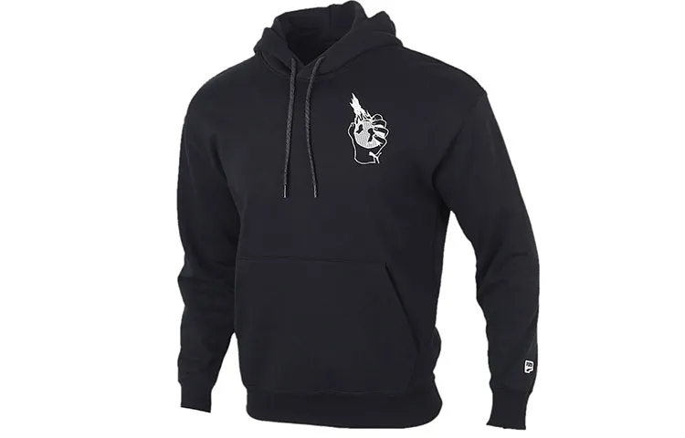 PUMA Sweatshirts Men's Black Hooded Moderate Regular