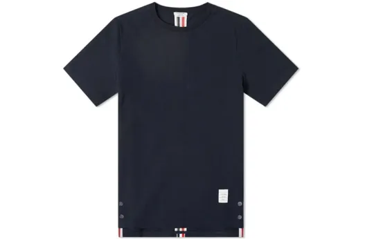 THOM BROWNE Rwb Striped Crewneck T Shirt
