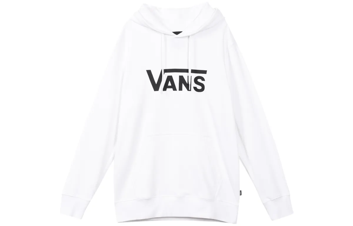 Vans Sweatshirts Unisex White Hooded (Non-detachable) Moderate Straight Fit