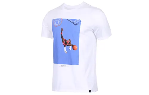 Jordan T Shirts Men's Crew Neck Moderate Straight Fit