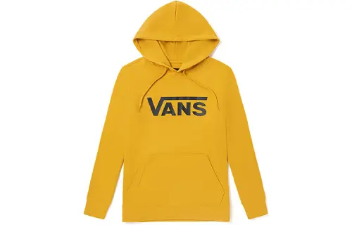Vans Sweatshirts Unisex Yellow Hooded Moderate Regular