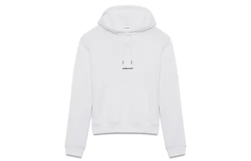Saint Laurent logo-print hoodie