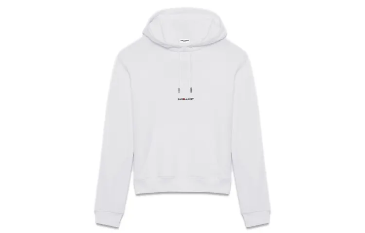 Saint Laurent logo-print hoodie